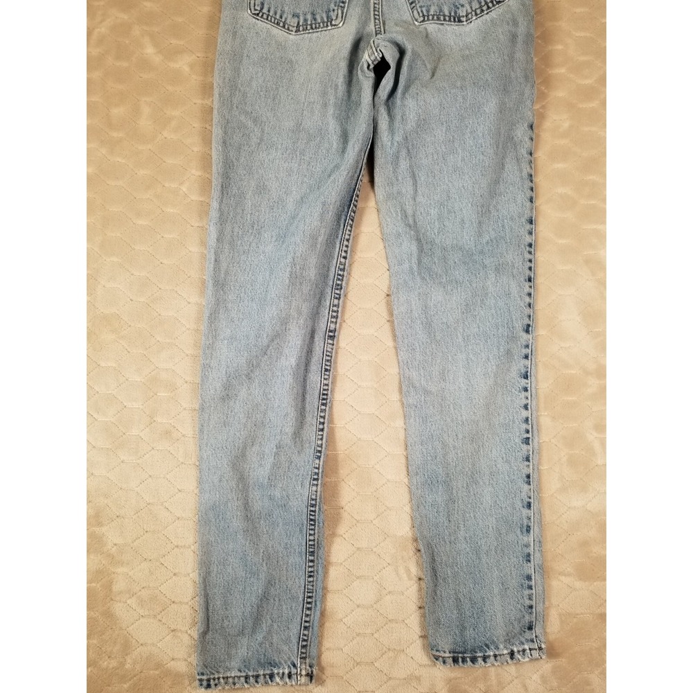 VTG Levis 512 High Rise Slim Tapered Jeans 26x32 USA Custom Painted Floral Faces - Picture 14 of 16